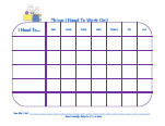 nick jr. behavior chart